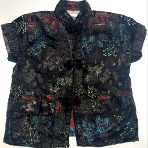 Traditional Chinese Tang Jacket Size 2T Toddler Black Unisex